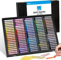 100 Colors Soft Pastel Chalk Set for Artists Kids Teens Adults Drawing Painting