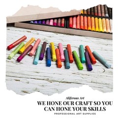 Aliferous Art Oil Pastels – 48 Colors soft 48 Count (Pack of 1), 48 colors