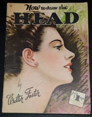 Vintage Walter Foster How To Draw The Head #17 Sketch Instructional Book