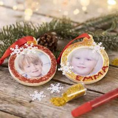 Glitter Glue Assorted Colours For Decorating Baubles Stockings Frames 12x25ml