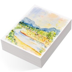 80 Sheets Watercolor Paper Bulk, 110 lb/230 GSM Cold Press Paper White Water Col