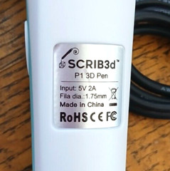 SCRIB3D P1 3D Printing Pen ONLY With Power Supply – TESTED