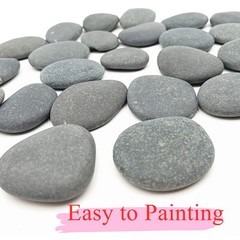 50PCS Painting Rocks, Natural DIY Rocks Flat & Smooth Kindness Rocks for Arts…
