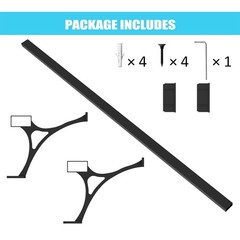 Foot Rail Kit – Under Counter Mount Hardware Improve Comfort and Stability Heavy