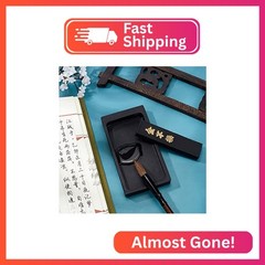 PH PandaHall Chinese Calligraphy Inkstone with Ink Stick Traditional Chinese Ink