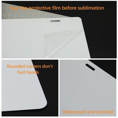14 Pack Sublimation Plate Blanks 6″X12″ X0.65mm Metal Aluminum Plate Tag The …