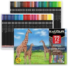 Artistic 72 Colored Pencils – Soft Core for Effortless Blending & Shading