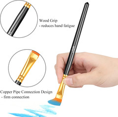 20 Pcs Paint Brushes, Acrylic Painting Brush Set, Watercolor Brushes, Acrylic Br