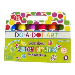 DO A DOT ART Markers 6-Pack Rainbow Washable Paint Marker Kids Toddler Craft-NEW