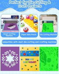 252 PCS Colored Cardstock 8.5×11 Inch 50 Assorted Colors 200gsm Craft Paper
