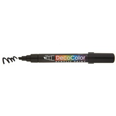 Black Acrylic Paint Marker Chisel Tip for Arts and Crafts Projects