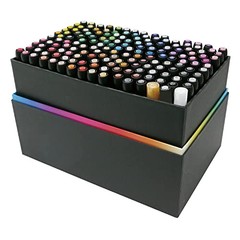 Marvy Alcohol Markers, Le Plume Permanent, 168-Piece Set, 3000B-168B