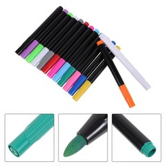 14 Pcs Wet Erase Water Chalk White Pen Classroom Markers Black Board