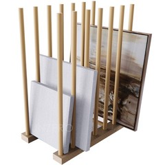 Art Storage Rack, Art Drying Rack, Wood Storage Stand for Canvas Boards, Pane…