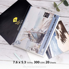 Watercolor Block, 140-Lb Artist Quality Watercolor Paper Pad Acid-Free Cold Pres