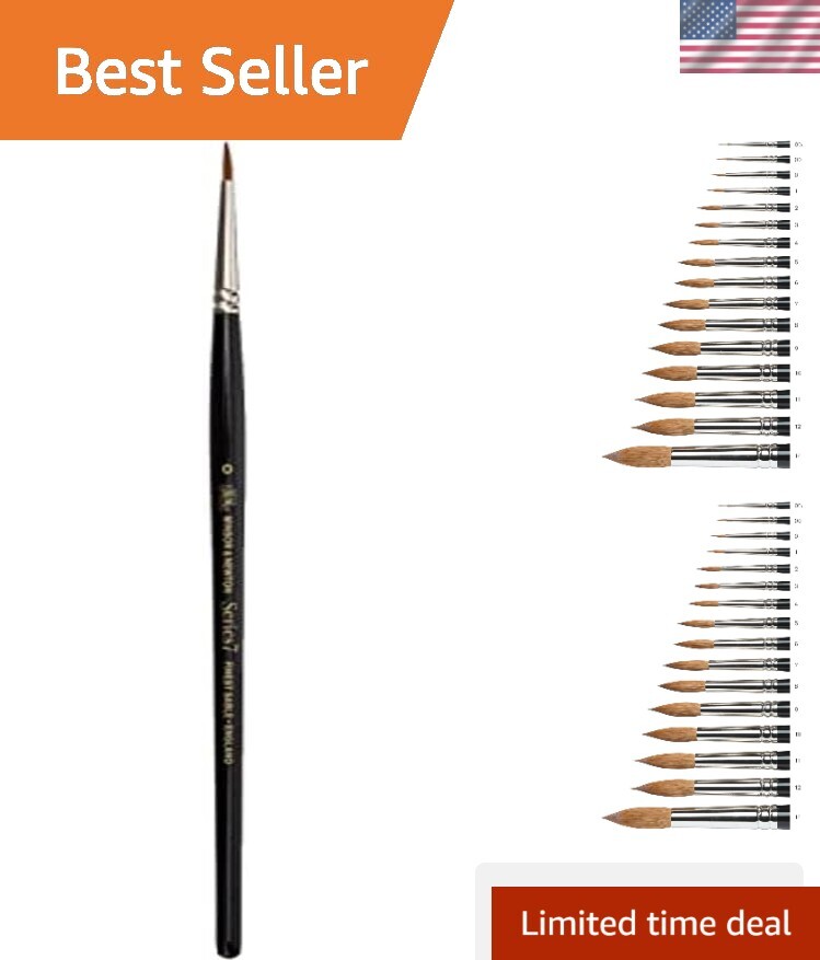 Handcrafted Series 7 Watercolor Brush #0 – Maksimize Flow Control & Precision