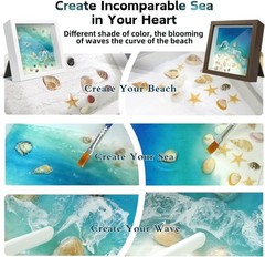 Crafts For Adults Women Teen Girls Ocean Beach UV Resin Kit for beginners Art…