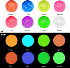Glow in the Dark Paint 8 Colors, 20 Ml / 0.7 Oz Acrylic Paint for Decoration, Su