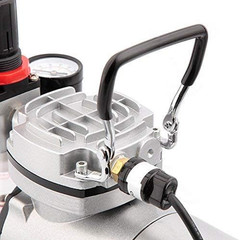 Airbrush Kit with Compressor AS18-2K Basic Start Kit with Air Hose, Cleaning Bru