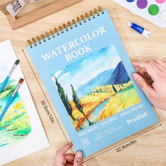 35 Sheets Watercolor Paper Pad 9×12 Inch 140 lb 300 GSM Cold Press Spiral