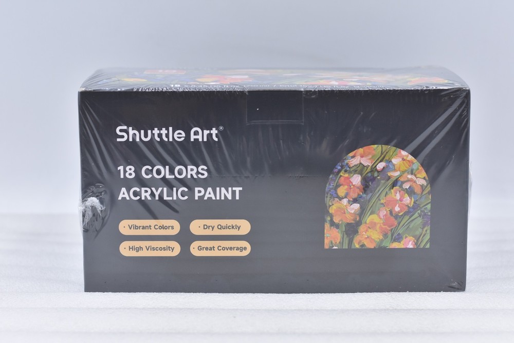 Shuttle Art Acrylic Paint Bottle Set 18 Colors 8.12oz each