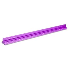Alumicolor Aluminum Architect Solid Drafting Scale, 12IN, 12 Inch, Purple