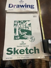 CANSON BRAND Sketch & Drawing SPIRAL BOUND BLANK SKETCH PAD 9×12 50 & 70 Lb.