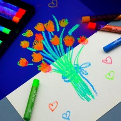 72pcs Neon Oil Pastels Set Of 12 Colors 6 Packs Soft Oil Pastels For Art Paintin