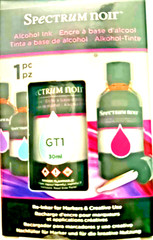 Spectrum Noir 6 bottles of Refills 30ml Bottle with dropper.