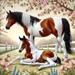 Diamond Painting Kits for Adult, Horse Diamond Painting Kits for Beginners, 5D e