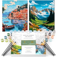Beautiful Paint By Number Kit for Adults – Relaxing & Beginner-Friendly Paint…
