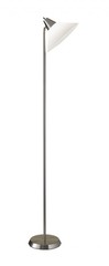 72″ Silver With White Plastic Shade