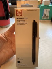 TRU RED Ballpoint Retractable Pen Point 1.0mm Black Box of 12 – NEW!