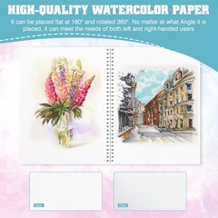 Watercolor Paper Pad, Sketchbook 7″ x10” 7×10inch, White