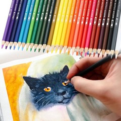 3Pcs Watercolor Pencils for Coloring Drawing Painting,Light Pink