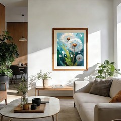 Dandelion Paint By Numbers Kit For Adults Beginner DIY Wall Art Decor 16×20
