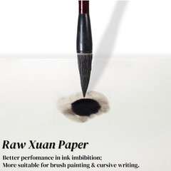Eorbow Chinese Calligraphy Xuan Paper, 14In x 328Ft Thicken Roll Pack White