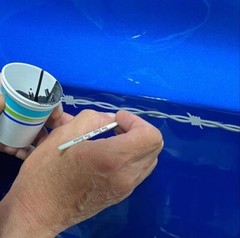 PREMIUM PROFESSIONAL # 2 Long Handel VON DAGO Scrolling Pinstriping Brush
