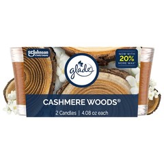 Glade 1-Wick Scented Candle Jar, 6.25 inches (W) x 4.8 (H), Brown