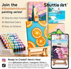 50 Colors Acrylic Paint Set, 2oz Bottles, Quality