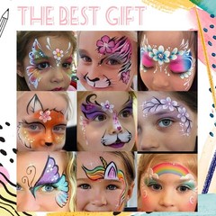 Face Painting Kit for Kids, 42 Colors Professional Face Paint Makeup Kit Non-…