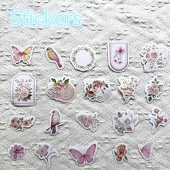 100PCS Vintage Floral Scrapbook Paper,Textured Paper Assorted Set, Special
