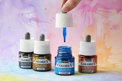 Pebeo Colorex Liquid Dye-Based Watercolour Ink 45ml, 60 Colours Available