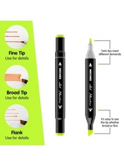 168 Colors Art Markers Pens, Dual Tips Alcohol Markers Permanent Sketch Markers