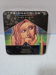 PRISMACOLOR PREMIER COLORED PENCILS Set of 48 in Metal Tin Drawing FINE ART EUC