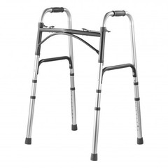 Folding Walker, 2-Button Folding Walkers with 8-Level Adjustable Height and …