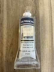 VTG SEALED Grumbacher Brown Van Dyck P222 Artists Pre-tested Oil Color