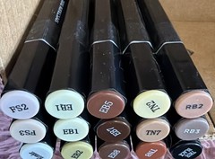 Lot Of 15 – Spectrum Noir Markers – Skin Tones, Browns, And Warm Neutral’s