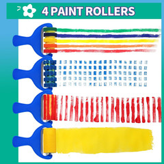 Paint Sponges for Kids, 39pcs Early Learning Toddlers Sponge Paint Brushes Stamp