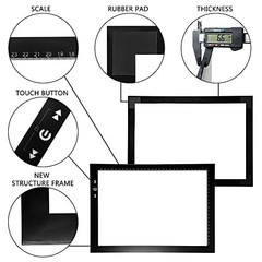 A4 LED Artist tracing Light Box Copy Table, Adjustable High Brightness 02 – A4